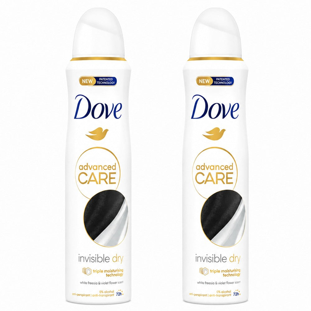 Dove - Deodorant - Advanced Care - Invisible Dry - 72h - 2x150ml