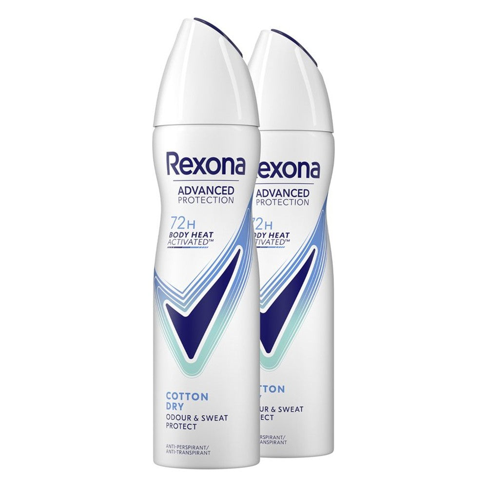 Rexona - Deodorant - Advanced Care - Cotton Dry - 72h - 2x150ml