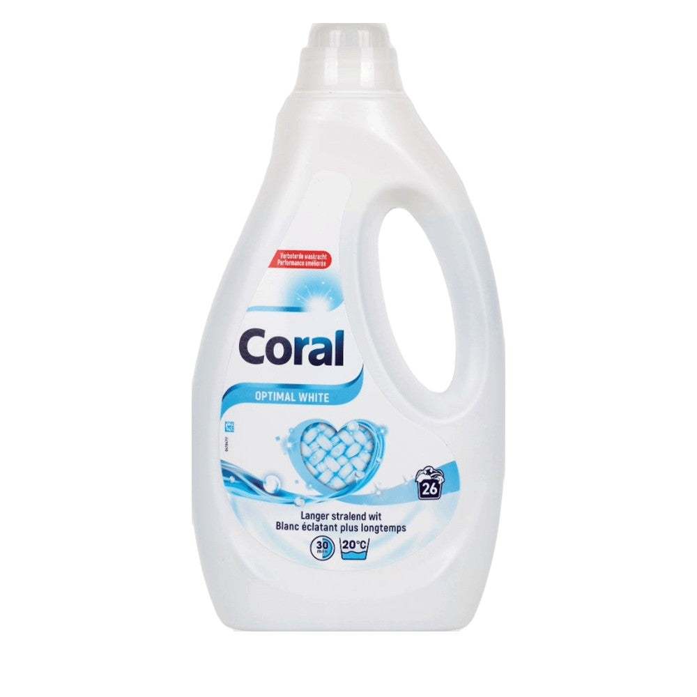 Coral - Wasmiddel - Vloeibaar - Optimal White - 26Wb/1170ml
