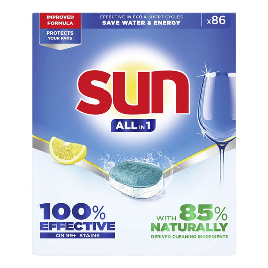 Sun - Vaatwas - Tablet - All in 1 - 100% Effective  - Citrus  - 86Wb/1419g