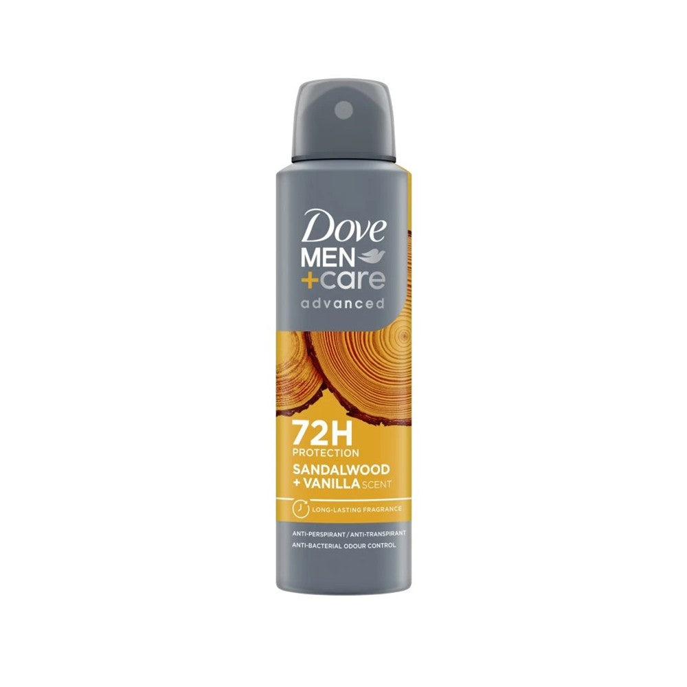 Dove Men + Care - Deodorant - Spray - Advanced - Sandalwood + Vanilla - 72h - 150ml