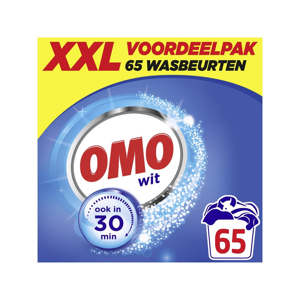 Omo - Wasmiddel - Waspoeder - Wit - 65Wb/3825g