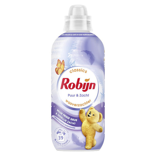 Robijn - Wasverzachter - Vloeibaar - Puur & Zacht - 39Wb/780ml