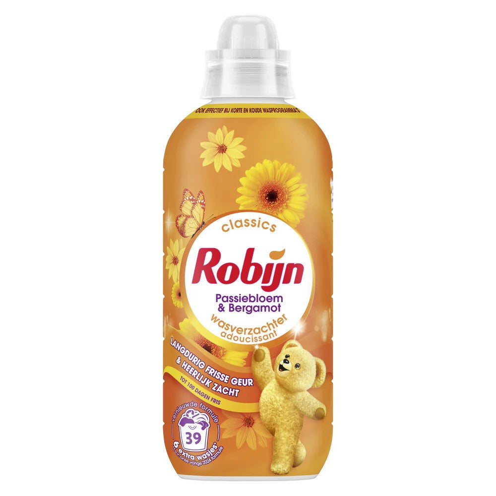 Robijn - Wasverzachter - Vloeibaar - Passiebloem & Bergamot - 39Wb/780ml