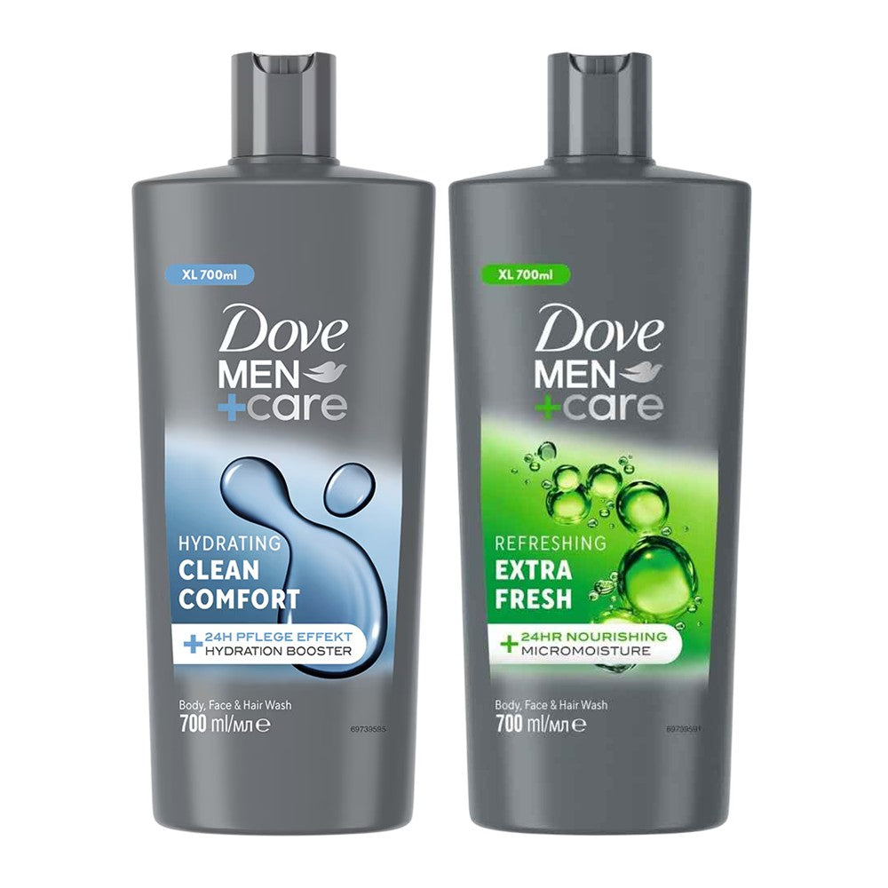 Dove Men - Display - Shampoo - Douchegel - 2 Assortimenten - 8 Stuks