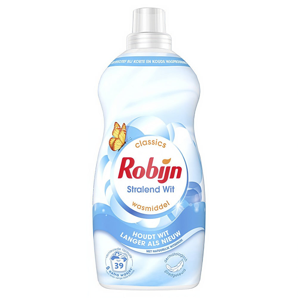 Robijn - Wasmiddel - Vloeibaar - Classic - Stralend Wit - 39Wb/1190ml
