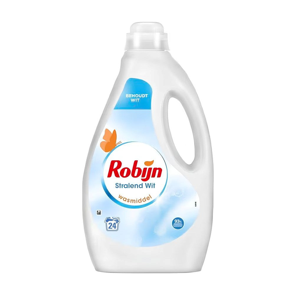 Robijn - Wasmiddel - Vloeibaar - Stralend Wit - 24Wb/1.2L