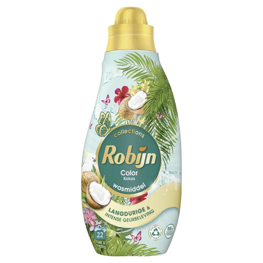 Robijn - Wasmiddel - Vloeibaar - Collections - Kokos - 22Wb/665ml