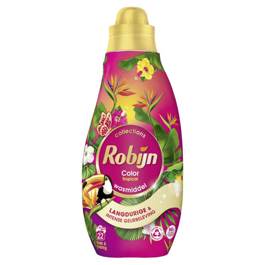 Robijn - Wasmiddel - Vloeibaar - Collections - Tropical - 22Wb/665ml