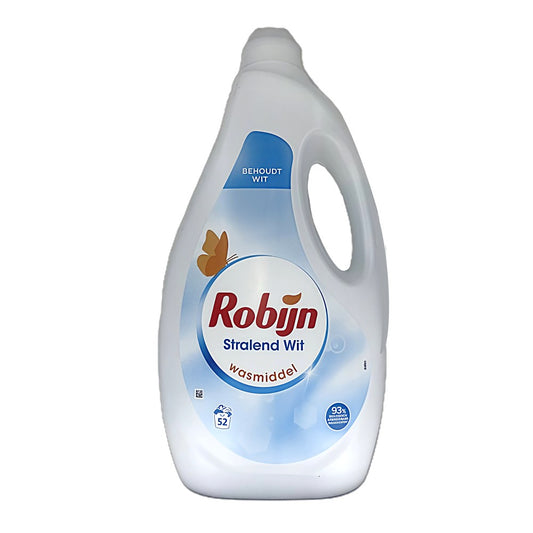Robijn - Wasmiddel - Vloeibaar - Stralend Wit - 52Wb/2.6L