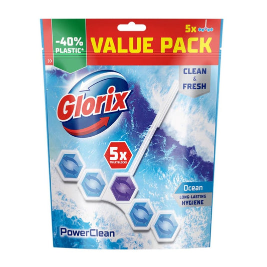 Glorix - Toiletblok - Ocean - Power Clean - 5x50g