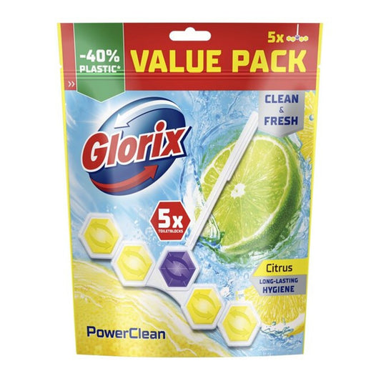 Glorix - Toiletblok - Citrus - Power Clean - 5x50g
