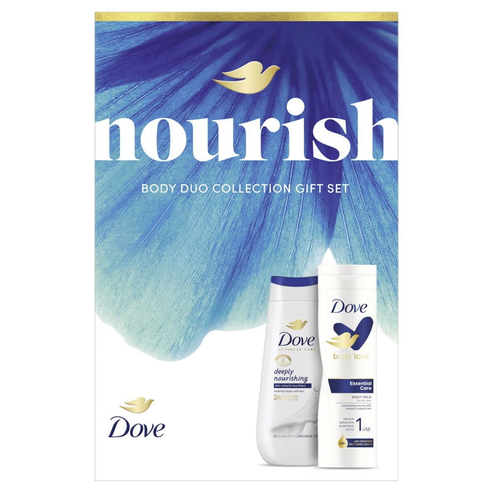 Dove - Geschenkset - Nourish - Douchegel + Bodylotion - 2 stuks