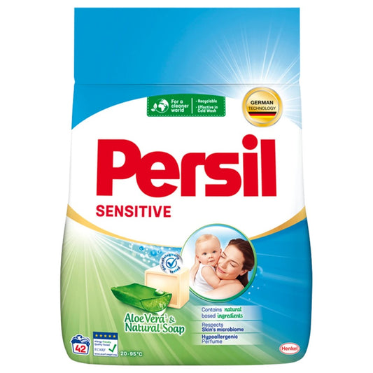 Persil - Wasmiddel - Waspoeder - Sensitive - Aloe Vera & Natural Soap - 42Wb/2.52kg