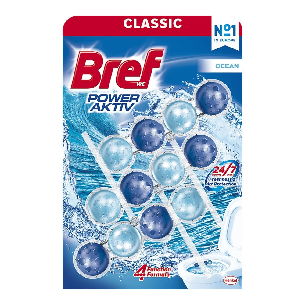 Bref - Toiletblok - Power Aktiv - Ocean - 3x50g