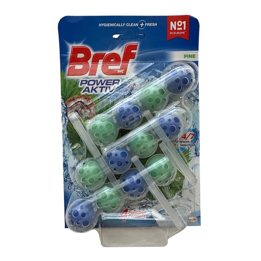 Bref - Toiletblok - Power Aktiv - Pine - 3x50g