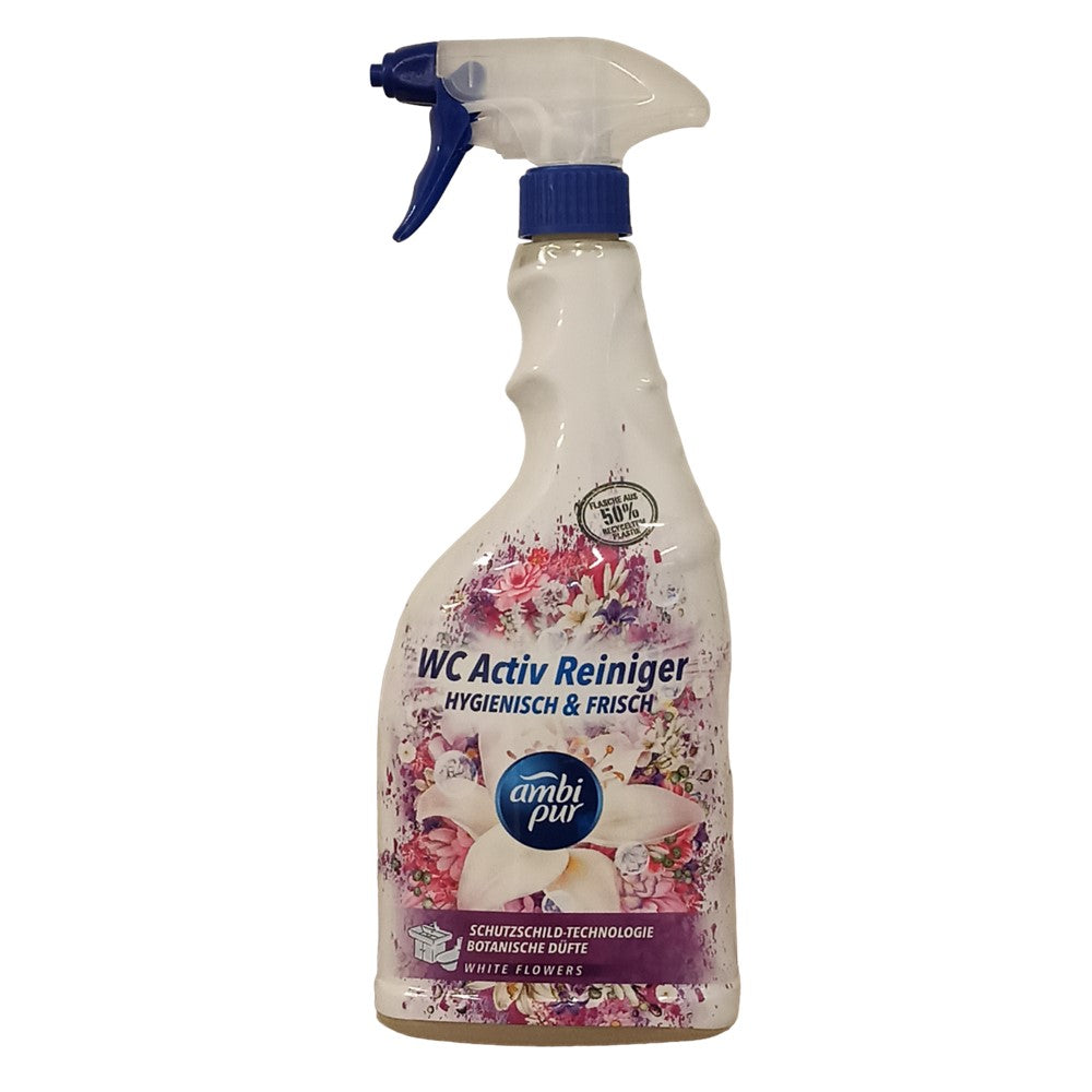 Ambi Pur - Toiletreiniger - Spray - Hygenisch & Frisch - White Flowers - 750ml