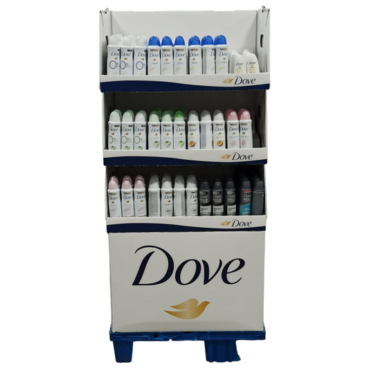 Dove - Display - Deodorant Spray + Roller - 11 Assortimenten - 108 Stuks