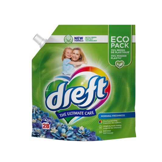 Dreft - Wasmiddel - Vloeibaar - Navulling - Morning Freshness - 28Wb/1260ml