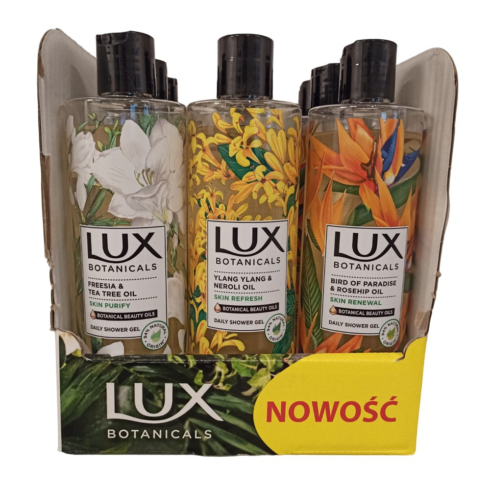 Lux - Display - Douchegel - 3 Assortimenten - 500ml - 9 Stuks