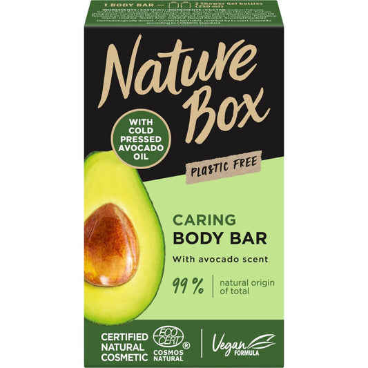 Nature Box - Douchegel - Body Bar - Caring - With Avocado Scent - 100g
