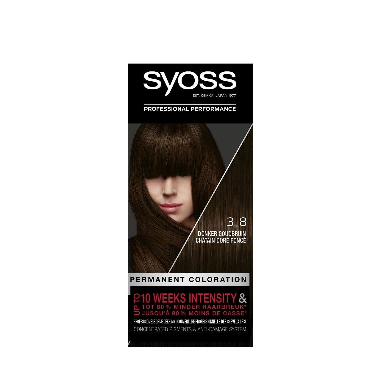 Syoss - Haarverf - 3_8 - Donker Goudbruin - 115ml