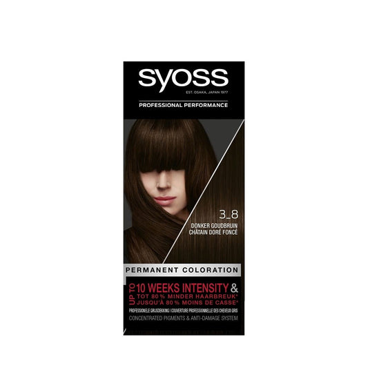 Syoss - Haarverf - 3_8 - Donker Goudbruin - 115ml