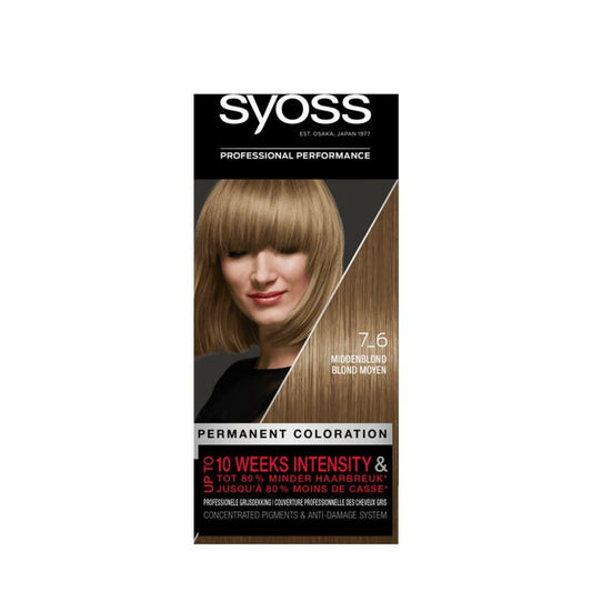 Syoss - Haarverf - 7_6 - Middenblond - 115ml