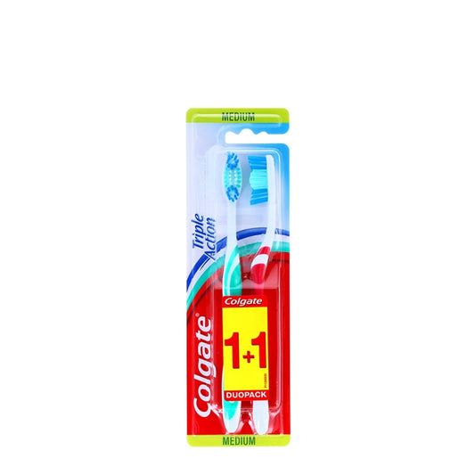 Colgate - Tandenborstel - Triple Action - Medium - 1+1 Duopack - 2 stuks