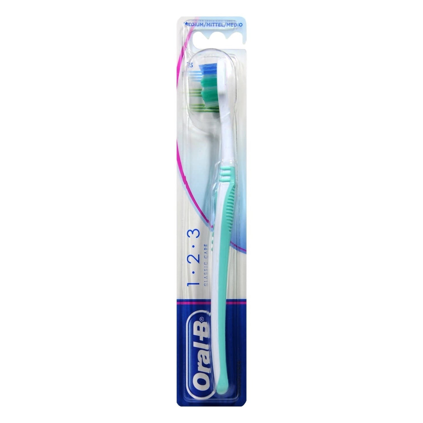 Oral B - Tandenborstel - 1.2.3 Classic Care - Medium - 1 Stuk