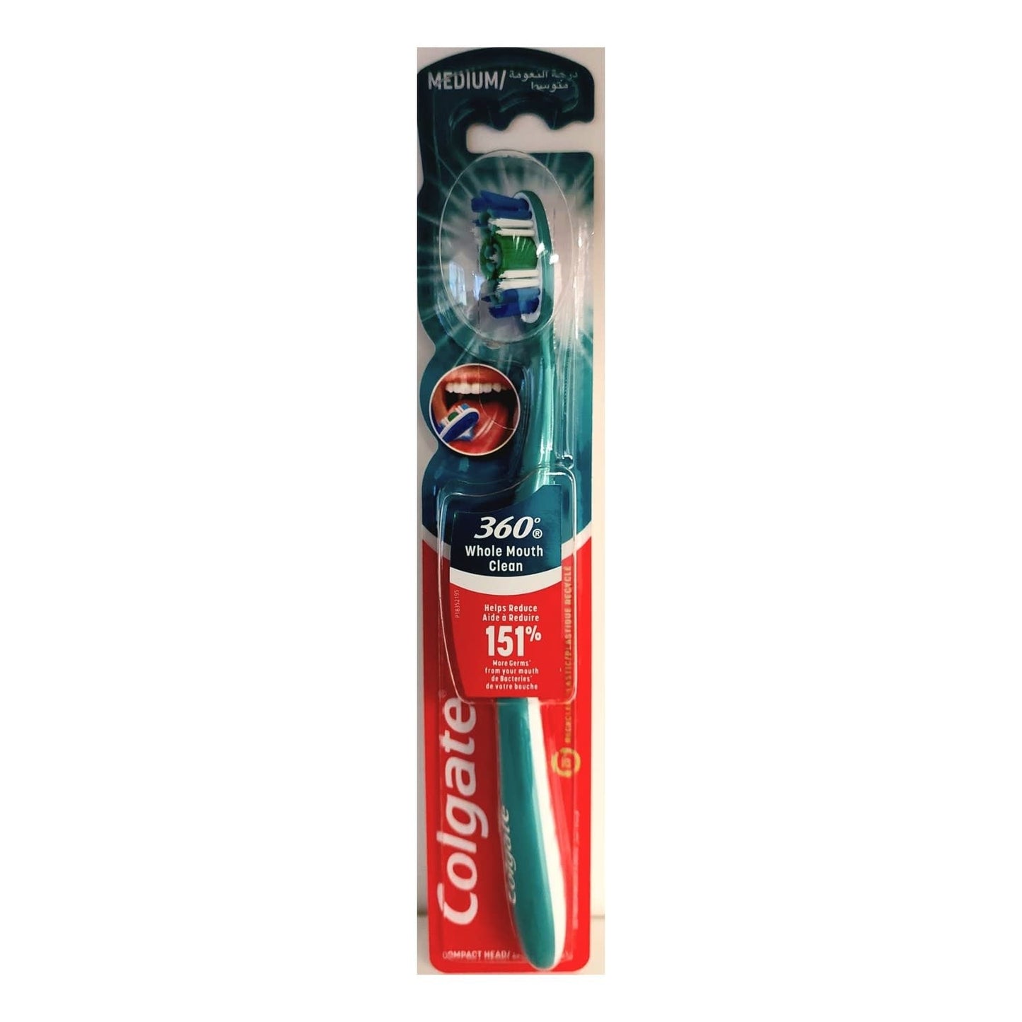 Colgate - Tandenborstel - 360° Whole Mouth Clean - Medium - 1 stuk