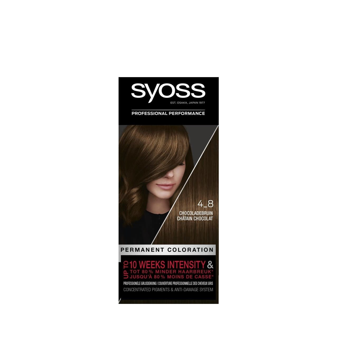 Syoss - Haarverf - 4-8 - Chocoladebruin - 1 Stuk