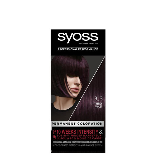 Syoss - Haarverf - 3-3 - Dark Violet - 1 Stuk