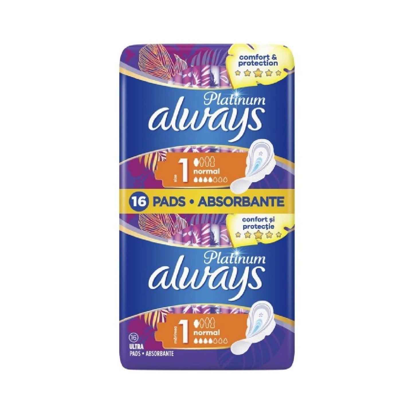 Always Platinum - Maandverband - 1 Normal - Comfort & Protection - Ultra - 16 Stuks