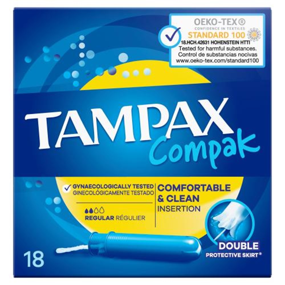Tampax Compak - Tampons - 2  Regular - 18 Stuks