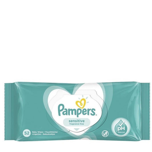 Pampers - Babydoekjes - Senstive - Fragnance Free - 12x52 Stuks