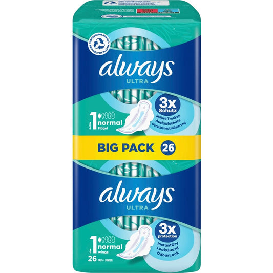 Always Ultra - Maandverband - 1 Normal With Wings - Big Pack - 26 Stuks