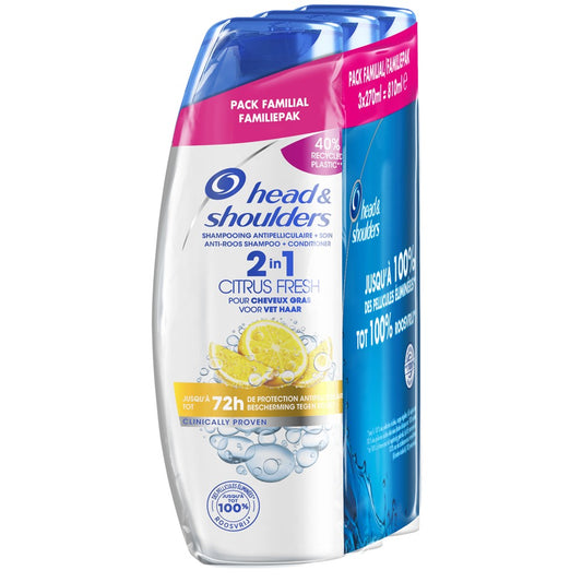 Head & Shoulders - Shampoo - 2in1 Citrus Fresh - 3x270ml