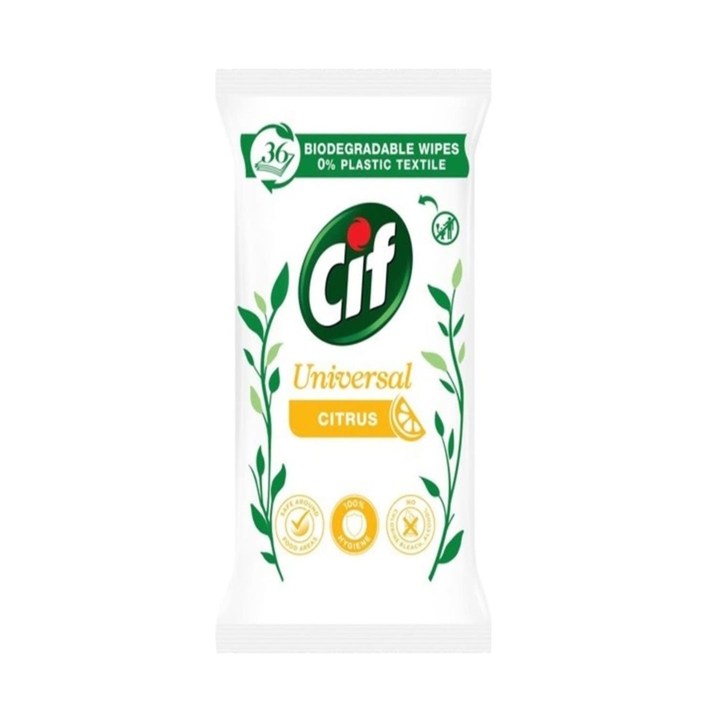 Cif - Allesreiniger - Doekjes - Universal - Citrus - 36 Stuks