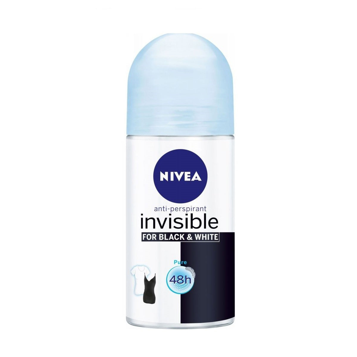 Nivea - Deodorant - Roller - Black & White Invisible Pure - 50ml