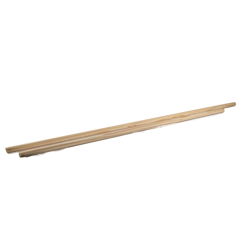 Cleany - Huishoud artikelen - Stelen Hout - 120cm - 1 Stuk