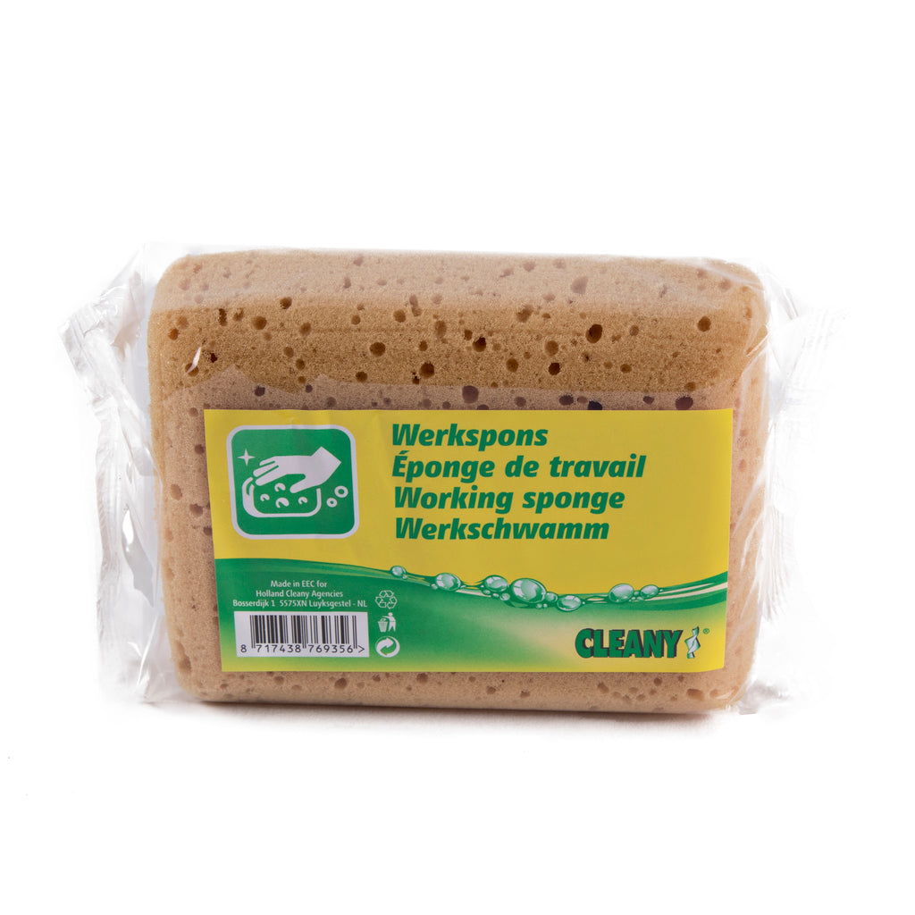 Cleany - Huishoud artikelen - Werkspons - Gefrased - 1 Stuk